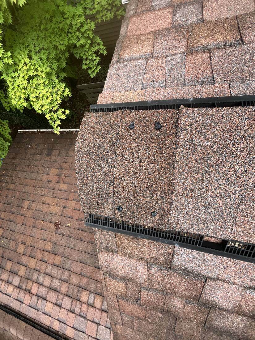 Before: Ridge Cap, prior to repair